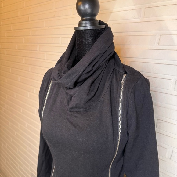 Poleci Black Goth Mock Turtleneck Sweater Dress, Women’s Size Small - Picture 6 of 13